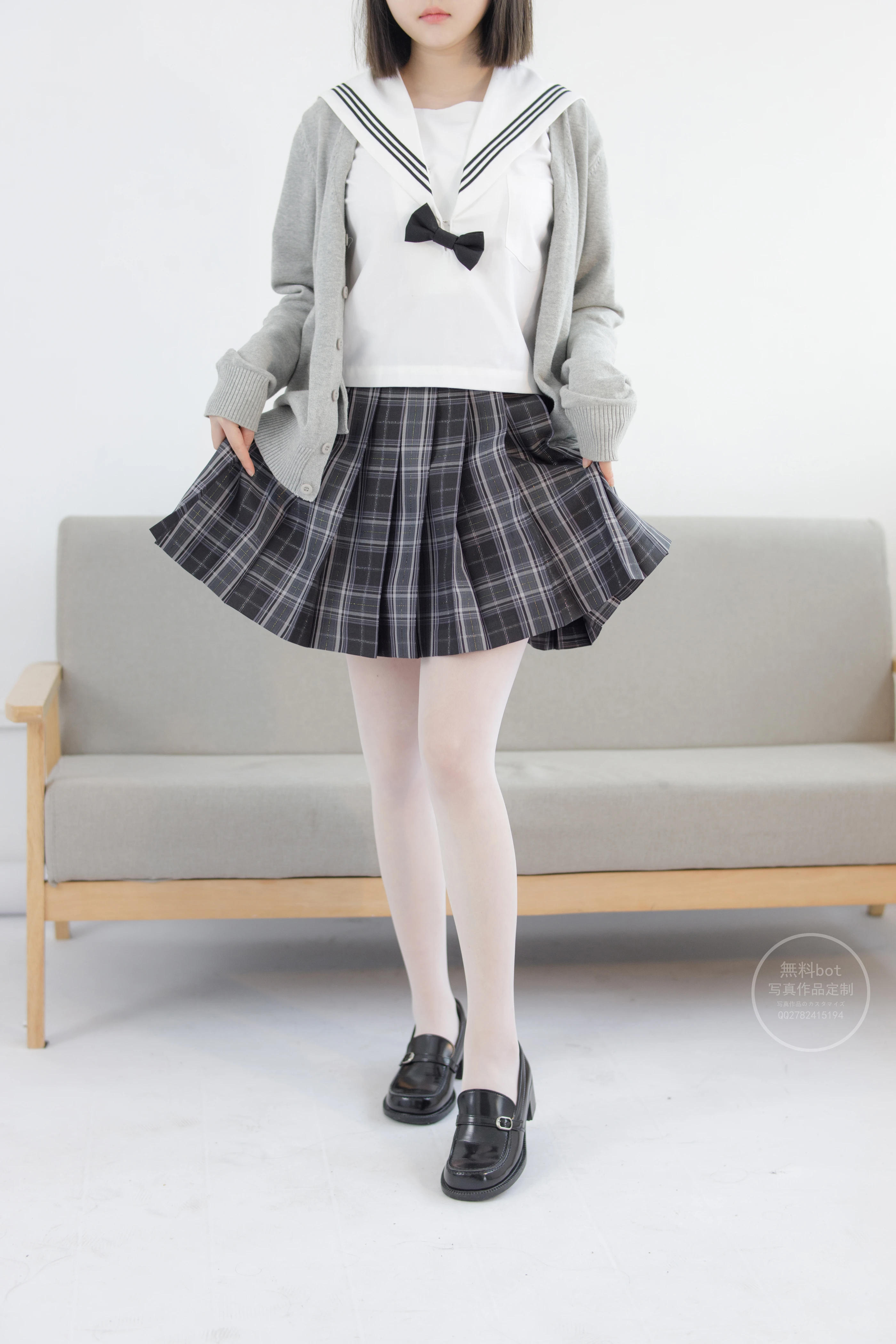 森萝财团 有料 NO.028 匿名 美少女的白丝JK制服 [101P]插图8